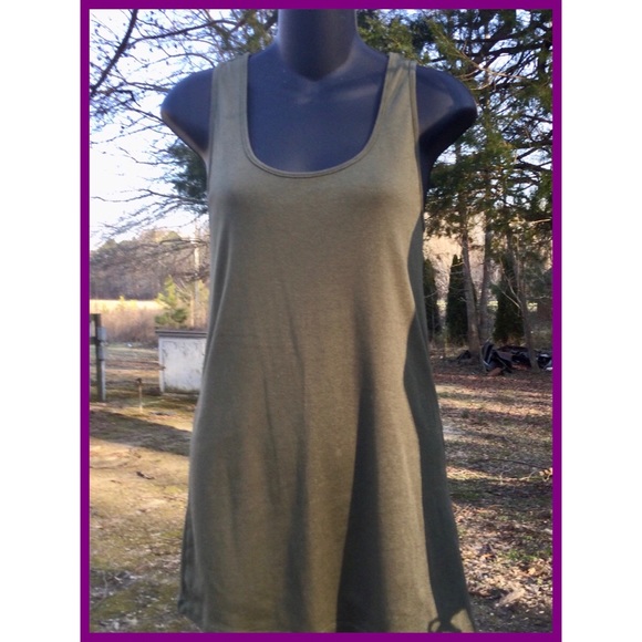 Olive Maternity Tank, sz L ? - Picture 4 of 4